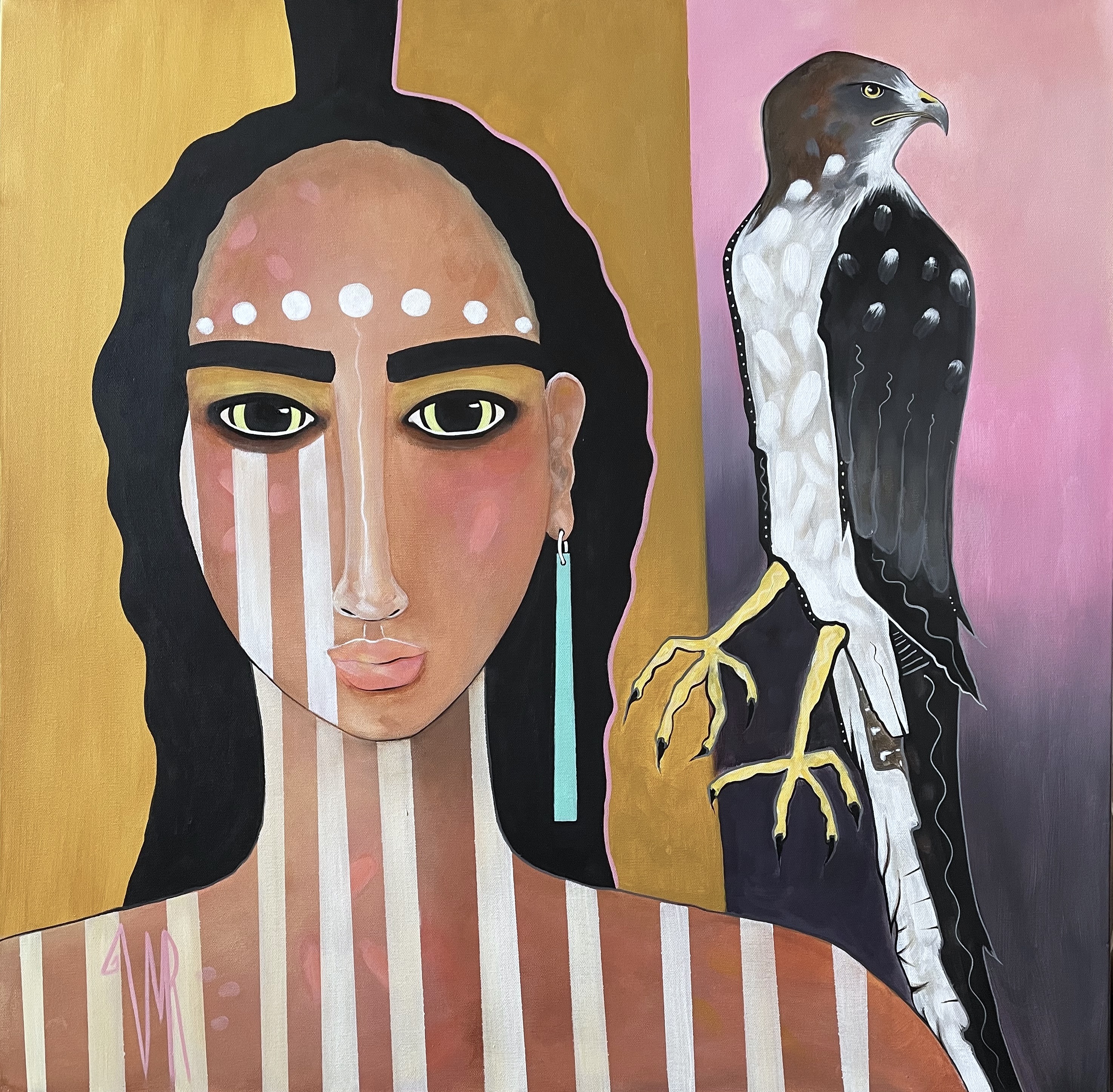 CHANGING WOMAN Speaks to Hawk by Virginia Maria Romero